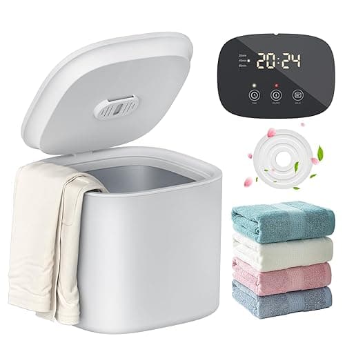 DOACE Towel Warmer Bucket, Medium Size Towel Warmers with Auto Keep Warm, Heat Time 20/40/60 Min Adjustable and Delay Time Up to 24 Hours, Hot Towel Warmer for Bathroom, Ideal Gift for Valentine's Day