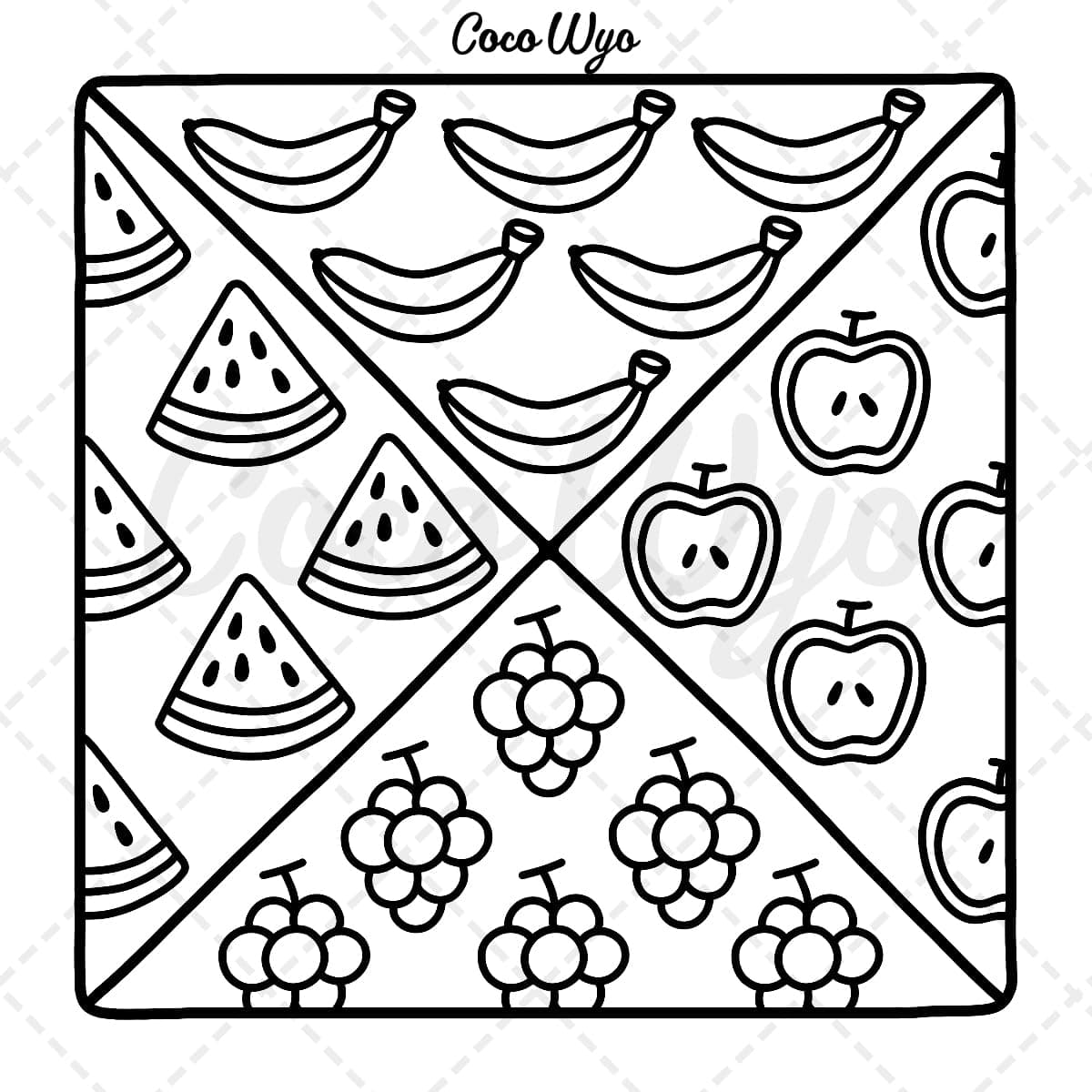 Comfy Patterns: Coloring Book for Adults and Kids, Bold and Easy, Simple and Big Designs for Relaxation Featuring Lovely Cozy Pattern and Mandala thumbnail 6