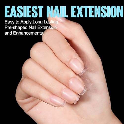 TOMICCA Extra Short Coffin Nail Tips, 15 Sizes 450Pcs Full Cover Gel Nail Tips for Extension Manicure, Acrylic Pre-shaped Double-sided Matte Fake Nails Christmas Nails with Box thumbnail 2