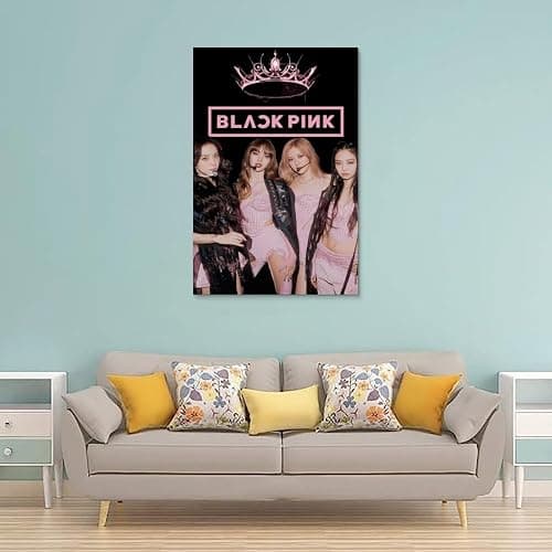Generisch Poster Black-pink Für Zimmer, Ästhetische Leinwand-Wandkunst, Schlafzimmer-Dekor Poster 12x18inch(30x45cm) thumbnail 2