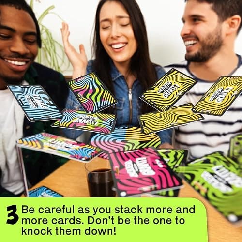 Big Potato Cards vs Gravity: Ultimate Stacking & Balancing Card Game | Waterproof Board Game for Family Fun, Holidays & Game Nights | 2-4 Players thumbnail 5