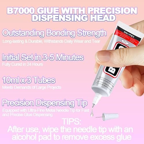 40000+Pcs Resin Jelly Rhinestones for Bedazzling, 3mm Multicolor Flat Back Gems Bedazzler Kit with 3Pcs 10ml B7000 Jewelry Glue, Colorful Bulk Jewels for Book Shoes Crafts Tumblers Nail Art DIY thumbnail 3