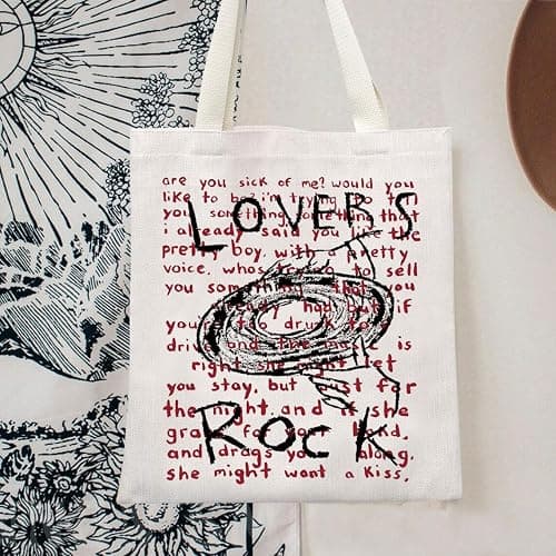 TOBGBE TV Girl Band Merch TV Girls Lovers Rock Inspired Canvas Bag TV Girl Gift Music Merchandise For Canvas Bag (Lovers Rock), Off White - Lovers Rock thumbnail 3