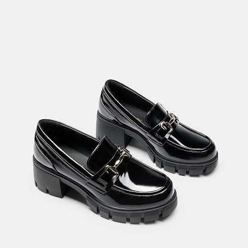 DREAM PAIRS Loafers for Women Platform Chunky Loafers Slip On Casual Shoes thumbnail 8
