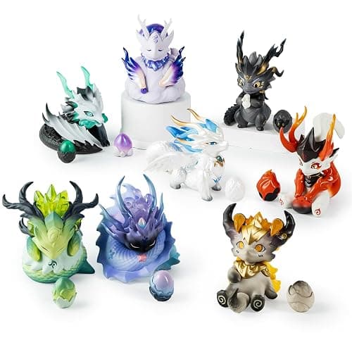 BEEMAI Mythical Beasts Administration Together with Loong Series 1PC Blind Box Figures, Random Design Cute Figures Collectible Toys Birthday Gifts - Image 1