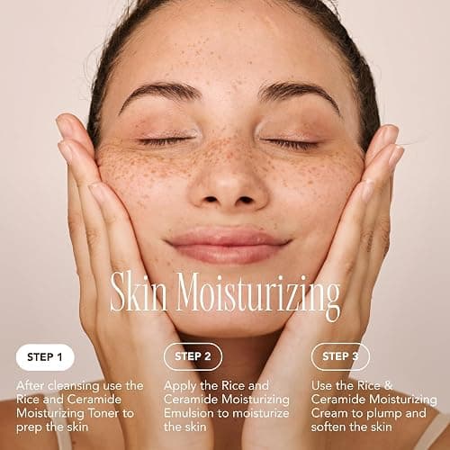 The Face Shop Rice Ceramide Moisturizing Emulsion - Rice Extract - Lightweight Face Moisturizer - Brightening - Hydrating Targets Dryness - Strengthens Skin Barrier - Face Lotion - Korean Skin Care - Moisturizing Emulsion thumbnail 5