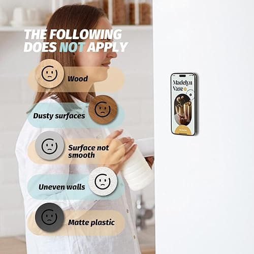 (2 PCS) Orzero Double Sided 40 Grain Silicone Suction Phone Mount Compatible for All iPhone and Android Cellphone, Strong Grip for Selfies and Video, Hands-Free Shower Phone Holder (Black, White) thumbnail 6