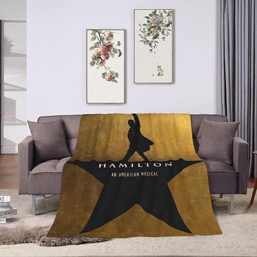 RREFXCDFGRF Hamilton Music The and Musical Blanket Flannel Fleece Blankets Fashion Cozy Living Room Couch Bedroom Home Sofa Decor 40"x30" | Cozy, Musical, Fashion, Home, Bedroom, Living Room, Sofa, Couch, Decor, Blankets thumbnail 8