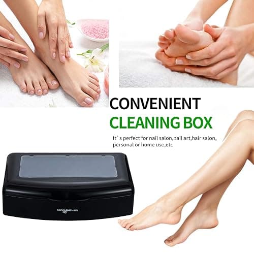 Machine-Ya Plastic Sterilizing Tray,sterilization box,nail art tool sterilizer tray, Sterilizer Tray Box Nail Art Salon Sterilizing Too（black） thumbnail 3