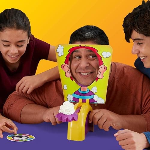 Hasbro Gaming Pie Face Game | Whipped Cream Family Board Game for Kids | Ages 5 and Up | for 2 or More Players | Funny Preschool Games | Kids Gifts thumbnail 6