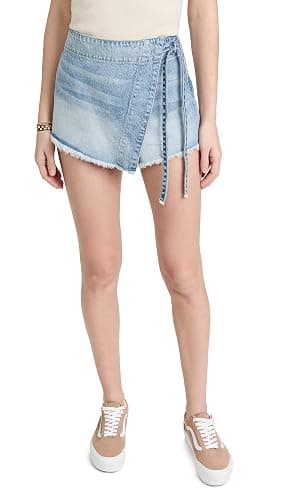 Free People Women's Emmy Denim Skort - Image 1