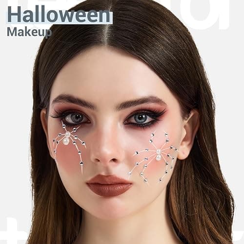Teenitor Self Adhesive Valentine's Day Face Gems, Face Rhinestones Pearl Stickers, Rave Accessories for Women thumbnail 7