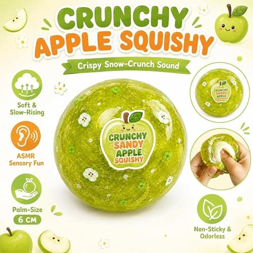 Crunchy Apple Squishy – Crispy Snow-Crunch Sensory Fidget for Adults thumbnail 3