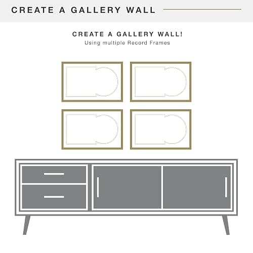 MCS Double Matte Record Album Frame, 16.5x25 Record Frame, Black for LP Vinyl Record & Jacket Display (1-Pack) thumbnail 8