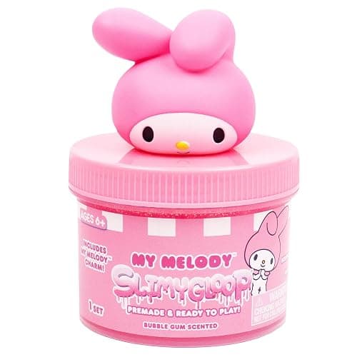 My Melody SLIMYGLOOP Jar, 8 oz Bubblegum Scented Pink Slime, Includes Beads & My Melody Charm, Sanrio Stuff, Hello Kitty Slime, Slime Kit, Hello Kitty Merch, Sanrio Slimes thumbnail 3