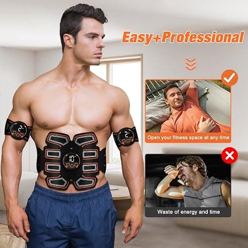 BLASET ABS Stimulator, Ab Toning Belt Trainer, Workout Equipment for Men & Women - BFB-11 thumbnail 2