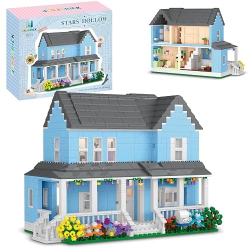 Gilmore House Building Set for Girls, Cozy Architecture Model Kit | Stars Hollow Luke’s, Meaningful Mother Daughter Gifts for Women, Teen Girls and Fans 1559 Pcs - Image 1