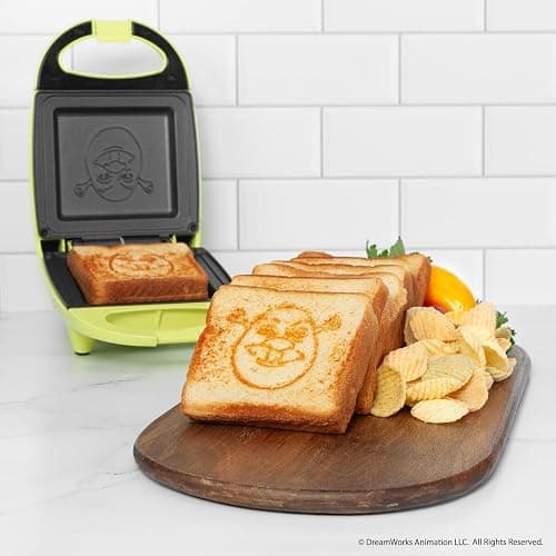 Uncanny Brands Shrek Sandwich Maker - Small Kitchen Appliance thumbnail 2