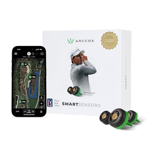 Arccos Smart Sensors: Automatic Golf Game Tracking System, A.I. Powered GPS Rangefinder & Smart Club Distances - Image 1