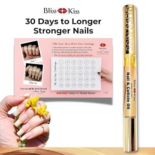 Nail Oil Cuticle Pen w/Vitamin E & Jojoba⏤Nail Strengthener Nail Growth Serum for Brittle Peeling Breaking Thin Nails thumbnail 2