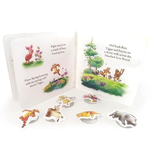 Disney Winnie The Pooh Bath Time Books - Activity Books for kids, Bath book, 6 Padded suction cups, 1 Mesh bag thumbnail 5
