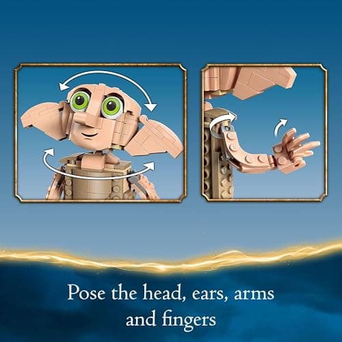 LEGO Harry Potter Dobby The House-Elf Building Toy Set, Build and Display Model of a Beloved Character from The Harry Potter Franchise, for 8 Year Old Boys' and Girls' Birthday, 76421 thumbnail 4