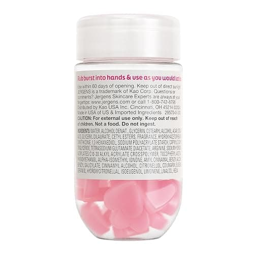 Jergens Cherry Almond Lotion Bursts, Squishy Heart-Shaped Moisturizer Bursts, Lotion Gifts for Teens, 38 Ct thumbnail 9