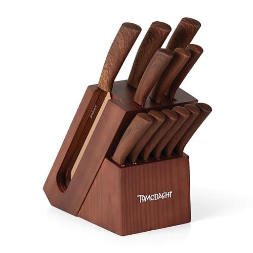 Hampton Forge Raintree Copper 13 Piece Block Set, Brown/Wood - Image 1
