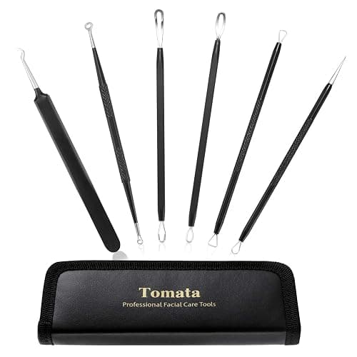 Blackhead Remover Pimple Popper Tool Kit - (6 Piece Kit) - Professional Stainless Pimples Comedone Extractor Removal Tool - Image 1