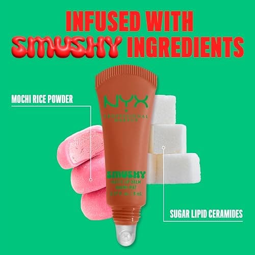 NYX PROFESSIONAL MAKEUP Smushy Matte Lip Balm, Tinted Lip Moisturizer with Soft, Matte Finish - Soft Smile (Soft Nude) thumbnail 6