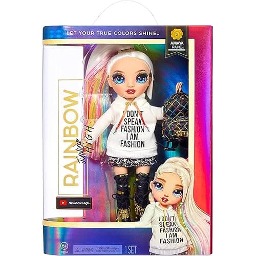 Rainbow High Jr High Series 2 Amaya Raine- 9" Rainbow Posable Fashion Doll with Designer Accessories and Open/Close Backpack. Great Toy Gift for Kids Ages 6-12 Years Old & Collectors thumbnail 8