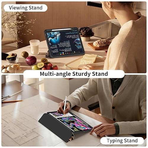 Ouinice Leopard Case for iPad 11th Generation 11 Inch A16 (2025), iPad 10th Generation 10.9" Case 2022, Slim Full Protective Shockproof Cover with Pencil Holder, Trifold Stable Stand, Brown Cheetah thumbnail 6
