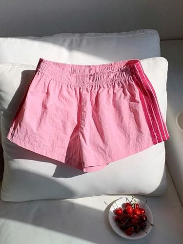 MakeMeChic Women's Striped Summer Shorts Workout Running Shorts Mini Micro Sweat Track Shorts Gym Athletic Wear thumbnail 5