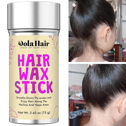 Dolahair Hair Wax Stick - Flyaway Control and Styling Pomade for Kids, Women, and Men - Slick Back Hair Bun Maker and Hair Accessorie for Teen Girls (1 Pack of Wax) thumbnail 2