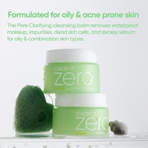 BANILA CO Clean it Zero Pore Clarifying Cleansing Balm | Korean Makeup Remover, Cleansing Oil, Facial Cleanser for Oily and Acne Prone Skin | Vegan | Made with AHA-PHA & Tea Tree (100ml / 3.38 fl. oz) thumbnail 4