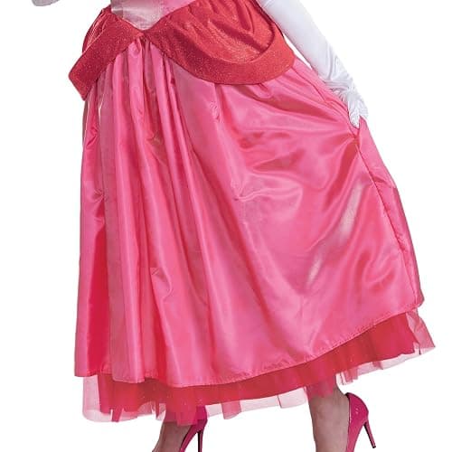 Disguise Womens Princess Peach Adult Costume, Official Super Mario Elevated Adult Costume Dress and Crown thumbnail 5