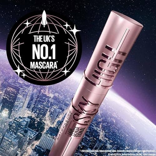 Maybelline New York Lash Sensational Sky High Mascara, Volumising & Lengthening Mascara, Washable Flake-Free Formula Infused with Bamboo Extract & Fibres, 7.2 ml, Shade: 01, Very Black thumbnail 3