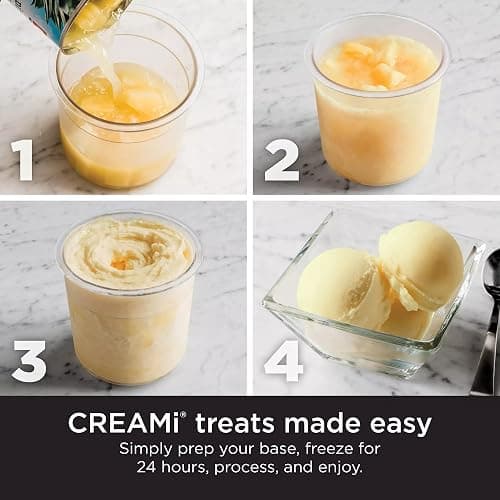 SharkNinja NC301 CREAMi 7-In-1 Ice Cream Maker with 7 Custom Frozen Treat Modes and Easy 3-Step Treat Preparation, Cloud Silver (Renewed) thumbnail 6