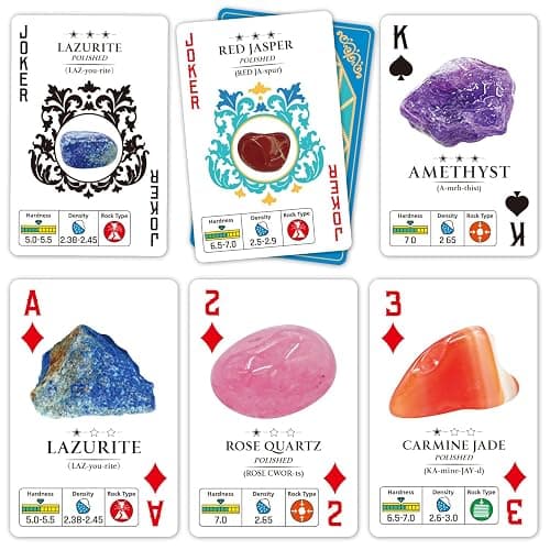 PIBEX Rock Collection Starter Kit - 54 Pcs Assorted Gemstones, Crystals, Rocks & Minerals, with Learning Book & ID Cards, Earth Science Kit Toy, A Geology Gift for Kids & Adults Ages 8+ thumbnail 6