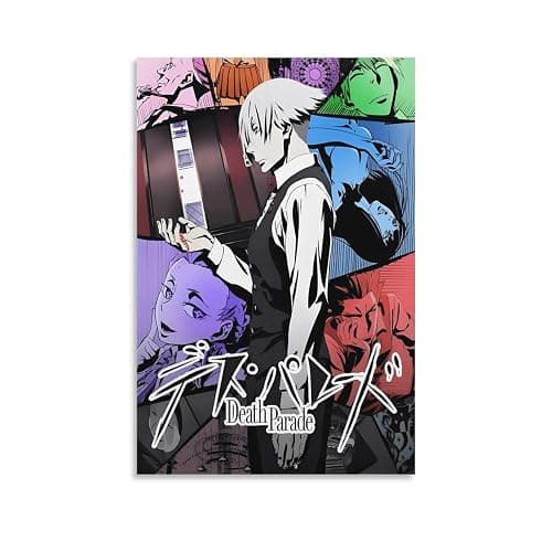 SGFHKL Death Parade Animation Canvas Posters Wall Art Bedroom Office Room Decor Gift 12x18inch(30x45cm) - Image 1