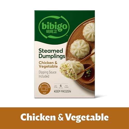 Bibigo Chicken and Vegetable Steamed Dumplings, 6.6 Oz thumbnail 3