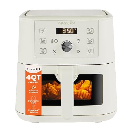Instant Pot 4Qt VORTEX 6-in-1 Mini Air Fryer, Custom Program Options, Air Fry, Broil, Roast, Dehydrate, Bake, Reheat, Sea Salt, 4 Quarts - Image 1
