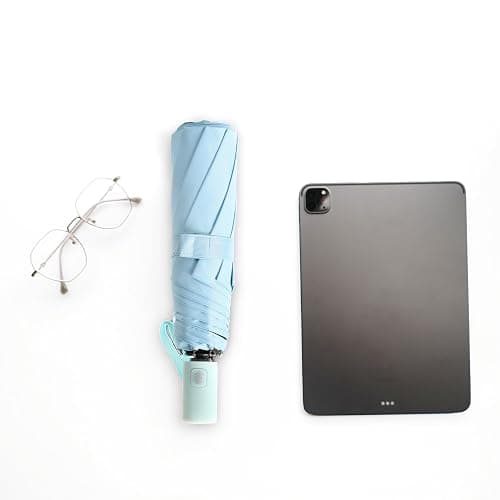 BAODINI Small UV Protection Travel Umbrella Compact for Rain and Sun UPF 50+ Windproof Portable 42 inch Umbrella for Women and Men thumbnail 7