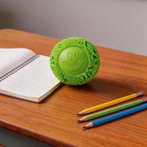 Fuzz Ball Squishy Stress Ball Slow Rising Memory Foam Fidget Squishy Fuzz Balls Adults Anxiety Stress Relief Toys - Blue thumbnail 6