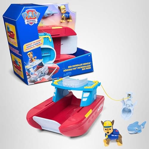 Paw Patrol Sea Patroller Vehicle with Chase and Shark Figure thumbnail 10