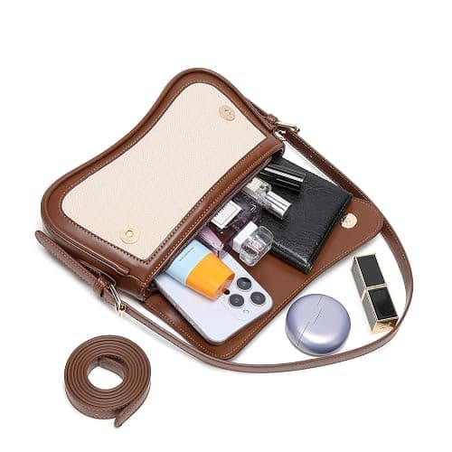 SYXLCYGJ Underarm Shoulder Bag for Women Trendy Purse Vegan Leather Hobo Handbags Clutch Crossbody Bag thumbnail 6