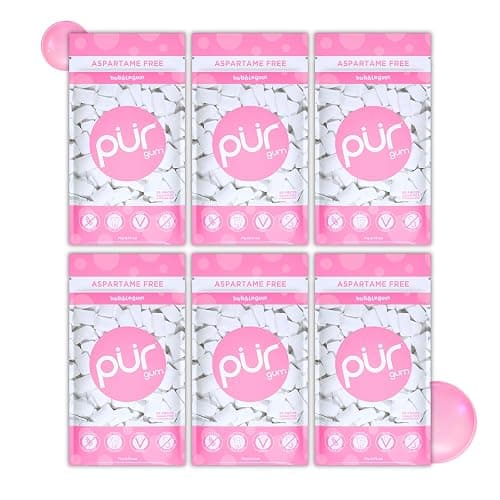 PUR Gum, Bubblegum, Xylitol Gum, No Artificial Flavor, 330 Count (6x55) - Image 1
