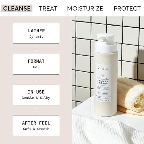 Naturium The Smoother Glycolic Acid Exfoliating Body Wash, Soft & Smoothing Cleanser, 16.9 oz thumbnail 2