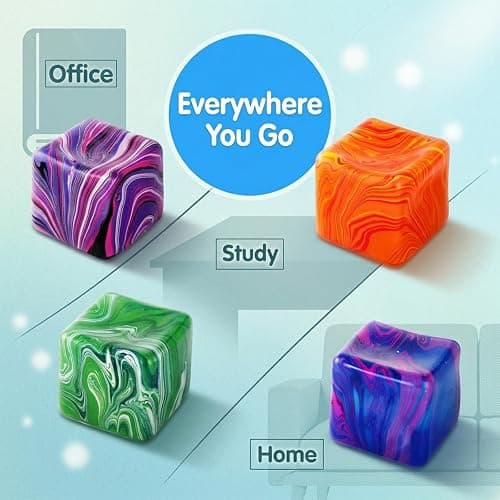 Sensory Toy with a Super Solid Squish Nice Square Shape Anxiety Sensory Squishy Fidget Toy Ice Cube Slow Rise thumbnail 5