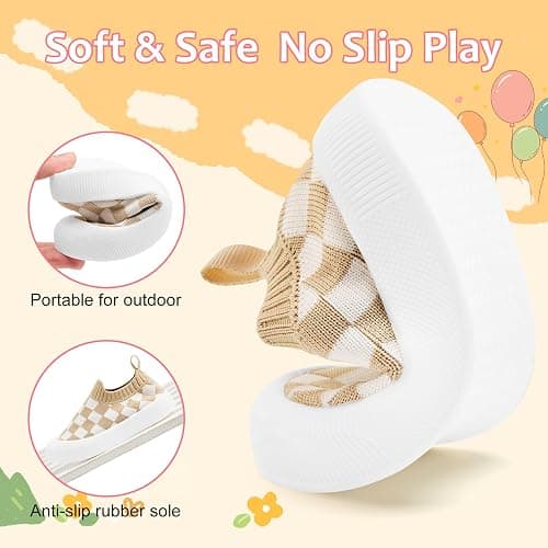VIFUUR Baby Shoes Girls Boys Toddler Sneakers Non-Slip First Walkers Shoes for Babies 6 9 12 18 24 Months thumbnail 3